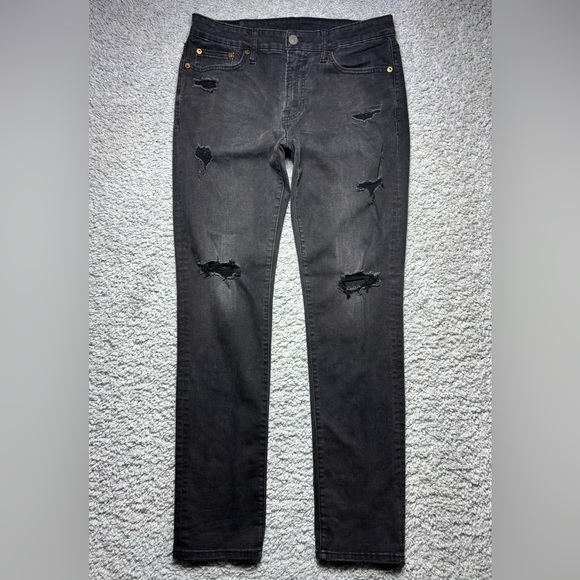 American Eagle Outfitters Other - American Eagle Jeans Mens 32 Slim Flex Black Distressed Streetwear Holes Party